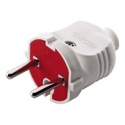 Вилка Mono Electric Accessories б/з 170-010002-801 цвет белый