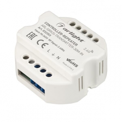 Контроллер-усилитель Arlight ARL-Sirius-Transmitter-30M-IN 032353 цвет белый