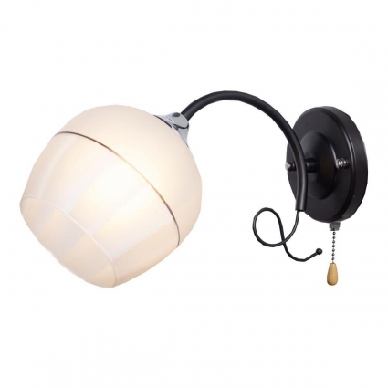 Бра IMEX MD.3314-1-W BK+CH в стиле модерн, цвет белый, мощность 60 Вт