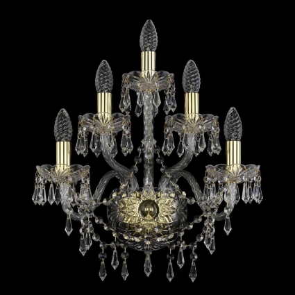 Бра Bohemia Ivele 1403B/2+2+1/160 G в классическом стиле, цвет золотой, мощность 200 Вт