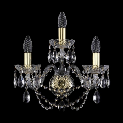 Бра Bohemia Ivele 1406B/2+1/160 G в классическом стиле, цвет золотой, мощность 120 Вт