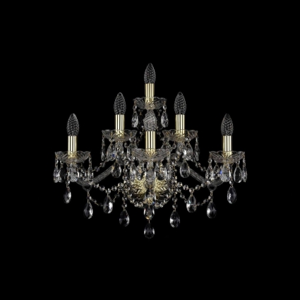 Бра Bohemia Ivele 1415B/3+2+1/220 G в классическом стиле, цвет золотой, мощность 240 Вт