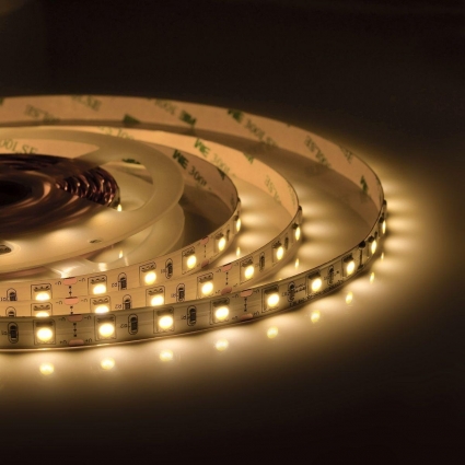 Светодиодная лента Apeyron 14,4W/m 60LED/m 5050SMD теплый белый 1M 10-68, в современном стиле, цвет белый