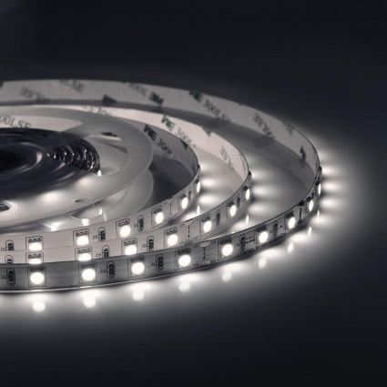 Светодиодная лента Apeyron 15W/m 60LED/m 5050SMD холодный белый 5M 00-340 цвет белый, мощность 75 Вт