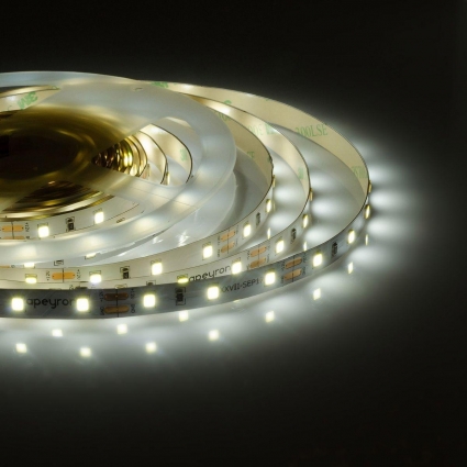 Светодиодная лента Apeyron 4,8W/m 60LED/m 3528SMD холодный белый 5M 10-10, в современном стиле, цвет белый