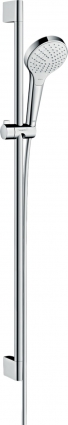 Душевой гарнитур Hansgrohe Croma Select S 26573400 белый, хром, штанга 95.9 см, шланг пластиковый 160 см