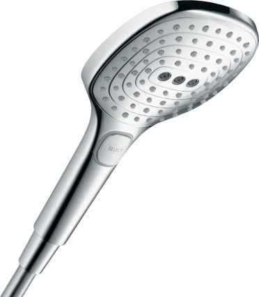 Душевая лейка Hansgrohe Raindance Select E 26521000 хром штанга 24 см, 3 режима