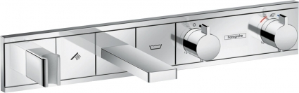 Термостат Hansgrohe RainSelect 15359000 для ванны с душем, хром, термостат, длина излива 18.3 см