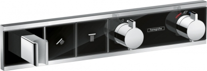 Термостат Hansgrohe RainSelect 15355600 для душа, черный - хром, термостат