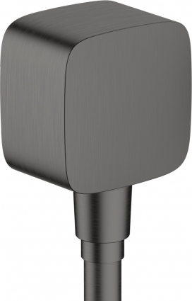 Шланговое подключение Hansgrohe FixFit 26457340 шлифованный черный хром штанга 6.8 см,  в современном стиле