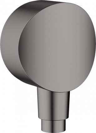 Шланговое подключение Hansgrohe FixFit 26453340 шлифованный черный хром штанга 6.5 см,  в современном стиле