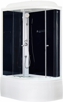 Душевая кабина Royal Bath BK RB8120BK5-BT-L поддон глубокий, стекло прозрачное