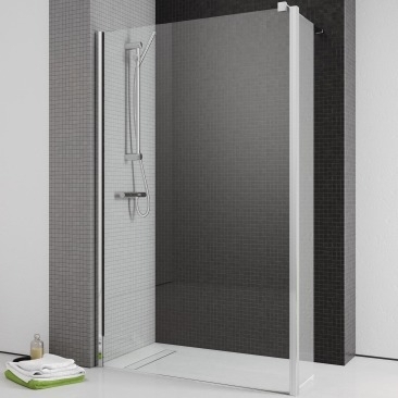 Душевая перегородка Radaway EOS II Walk-in 90x200 L двери распашные, стекло прозрачное
