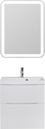 Мебель для ванной BelBagno Marino H60 bianco lucido подвесная, с ящиками