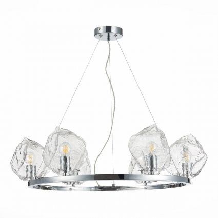 Подвесная люстра ST Luce Portici SL1175.103.06 цвет хром, мощность 240 Вт