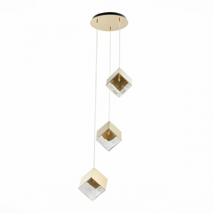 Подвесная люстра ST Luce Riello SL1182.203.03 в стиле модерн, цвет золотой