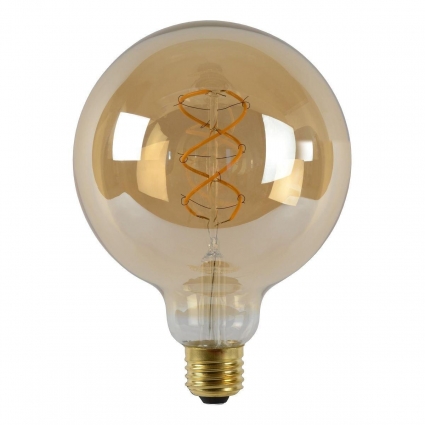 Лампа светодиодная диммируемая Lucide E27 5W 2200K янтарная 49033/05/62 цвет янтарный
