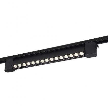 Трековый светодиодный светильник Crystal Lux CLT 0.31 010 18W BL T4000K в современном стиле, цвет черный