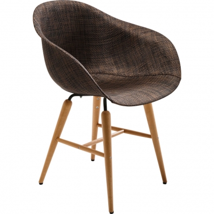 Стул с подлокотниками KARE DESIGN Forum с ножками из бука, 61x53x79 см,  стиль скандинавский