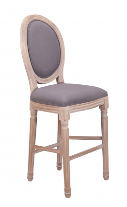 Полубарный стул Mak-interior Filon Average серого цвета 50x50x113 см,  стиль классический