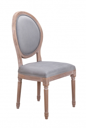 Стул Mak-interior Volker Oak серого цвета 50x54x102 см,  стиль скандинавский