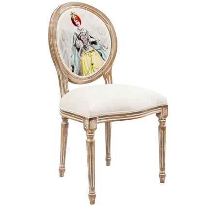 Стул Object Desire Влюбленная леди Тюльпан бежевого цвета 48x50x97 см,  стиль классический
