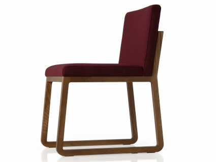 Стул Sancal Midori бордового цвета  48x58x78 см,  стиль современный