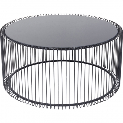 Столик журнальный KARE DESIGN Wire черного цвета  80x80x41 см,  стиль современный
