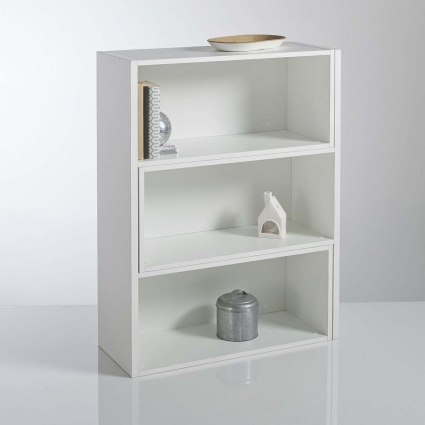 Книжный шкаф La Redoute Everett белого цвета 138x30x100 см,  стиль скандинавский