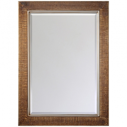 Зеркало Object Desire настенное Оберон в раме цвета шампань с эффектом патины, 81x4x111 см,  стиль скандинавский