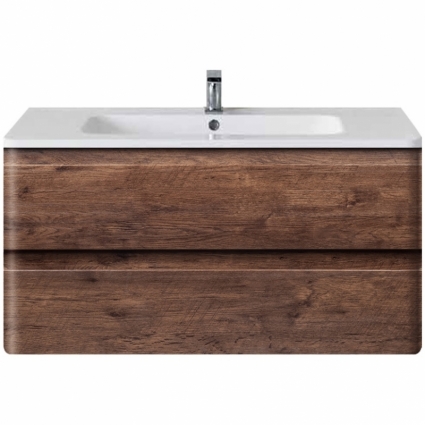 Тумба для комплекта Vincea Alba VMC-1A100RW подвесная R.Wood с ящиками,  в современном стиле