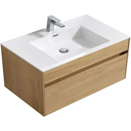 Тумба для комплекта Vincea Chiara VMC-1C100YO подвесная Y.Oak с ящиками,  в современном стиле