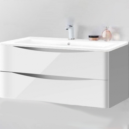 Тумба для комплекта Vincea Roberta VMC-1R100LW подвесная L.White с ящиками,  в современном стиле
