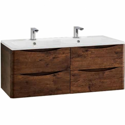 Тумба для комплекта Vincea Roberta VMC-1R120RW подвесная R.Wood с ящиками,  в современном стиле