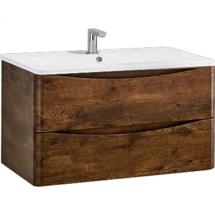 Тумба для комплекта Vincea Roberta VMC-1R800RW подвесная R.Wood с ящиками,  в современном стиле
