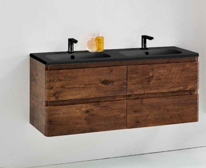 Тумба с раковиной Vincea Alba 120 подвесная R.Wood, с ящиками,  в современном стиле