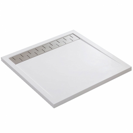Душевой поддон из искусственного камня Vincea VST-2SR39090W 90x90 белый, матовый, квадратный