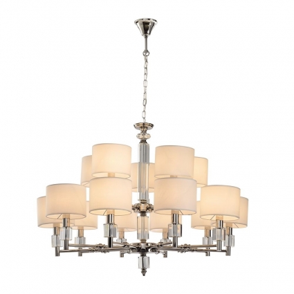 Подвесная люстра Lumien Hall Малье LH1053/15H-NK-WT мощность 600 Вт