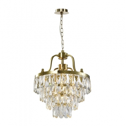 Подвесная люстра Lumien Hall Salvatore LH0037/4P-CO-CL в классическом стиле, цвет латунь
