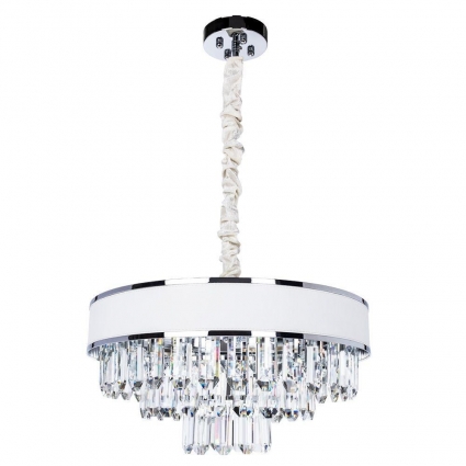 Подвесная люстра Arte Lamp Diadem A1002LM-6CC в стиле модерн, цвет белый