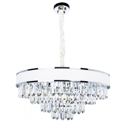 Подвесная люстра Arte Lamp Diadem A1002LM-8CC в стиле модерн, цвет белый