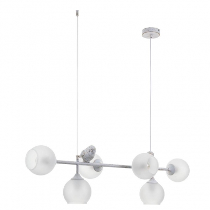 Подвесная люстра Arte Lamp Gemelli A2150SP-6WG в стиле прованс, цвет белый