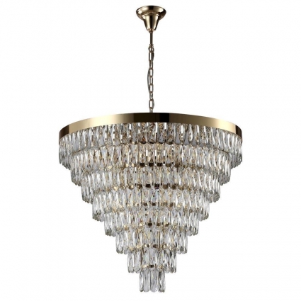 Подвесная люстра Crystal Lux Abigail SP22 D820 Gold/Transparent в классическом стиле, цвет золотой