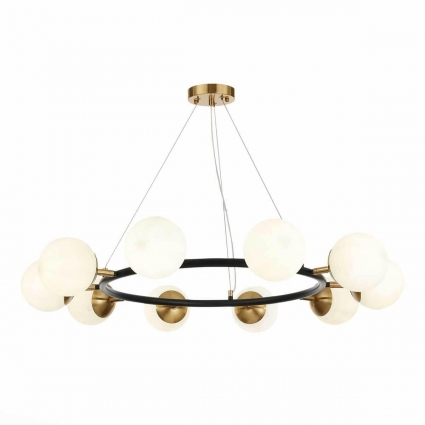 Подвесная люстра Evoluce FORLI SLE220403-10 в стиле модерн, цвет латунь