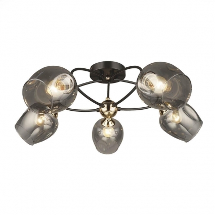 Потолочная люстра Seven Fires Klimin SF3319/5C-CF-FGD в стиле модерн, цвет коричневый