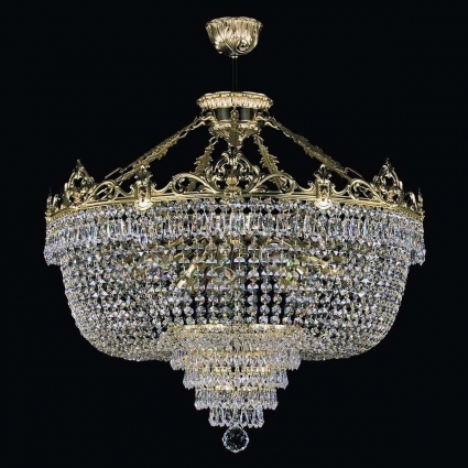Подвесной светильник Artglass Corina III. Polished CE в классическом стиле, цвет латунь