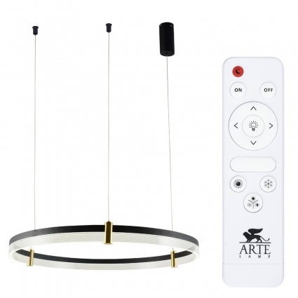 Подвесной светодиодный светильник Arte Lamp Mercury A2183SP-1BK в современном стиле, цвет черный