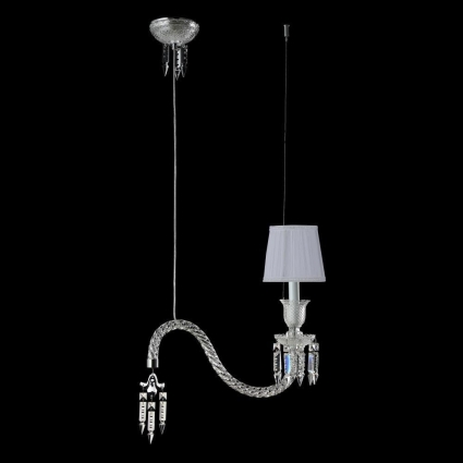 Подвесной светильник Crystal Lux Princess SP1 в стиле арт-деко, цвет белый