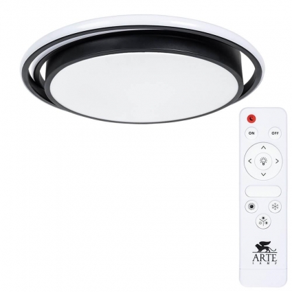 Потолочный светодиодный светильник Arte Lamp Sonny A2688PL-1BK в современном стиле, цвет черный