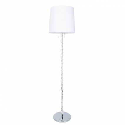 Торшер Arte Lamp Wasat A4048PN-1CC в современном стиле, цвет белый, мощность 53 Вт